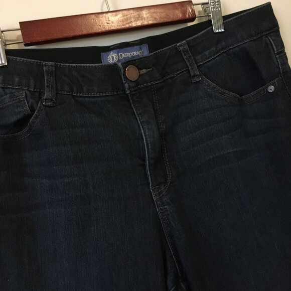 Democracy Dark Blue Denim 'Ab'solution Stretchy Banded Waist Jeans - Picture 7 of 16